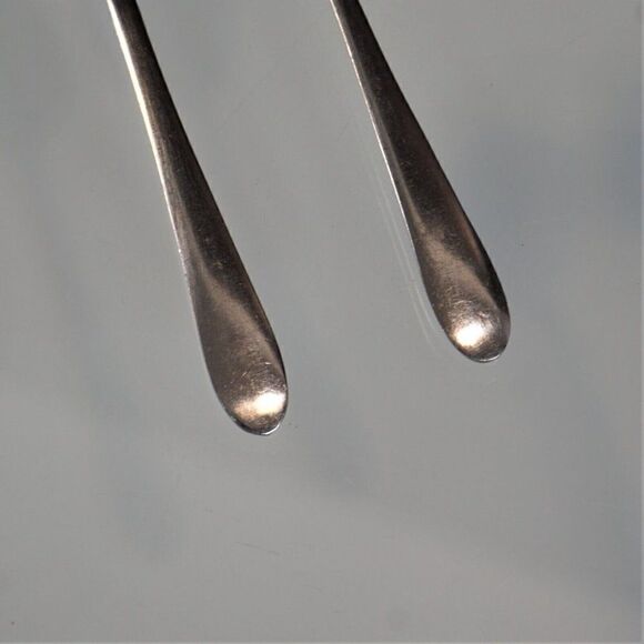 2 Demitasse Spoons Vintage Stainless Steel Lucky Japan - Picture 4 of 8